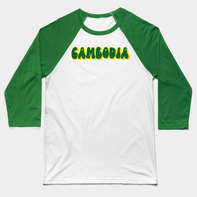 Cambodia Baseball T-Shirt by Th3Caser.Shop